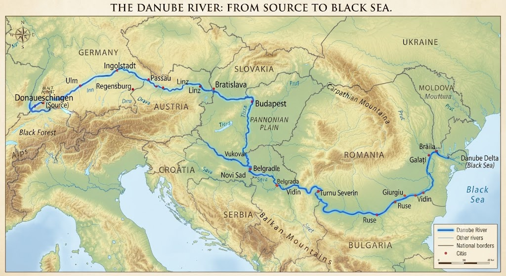the hindu in hindi: Danube River